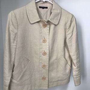 Tommy Hilfiger Tan Linen Blazer